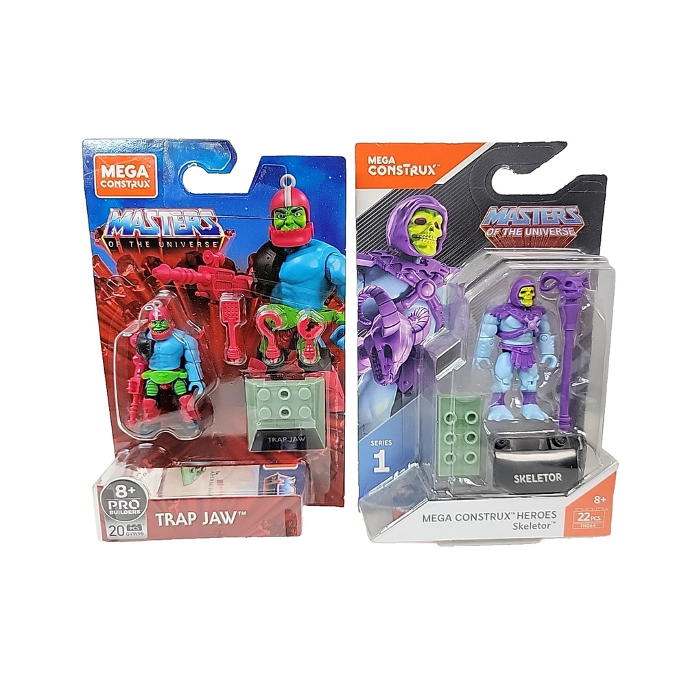 Mega Construx Masters Of The Universe Mini Figure Trap Jaw & Skeletor NIP MOTU